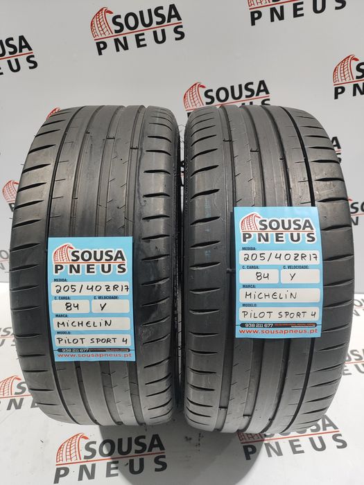 2 pneus semi novos 205-50R17 Michelin - Oferta dos Portes