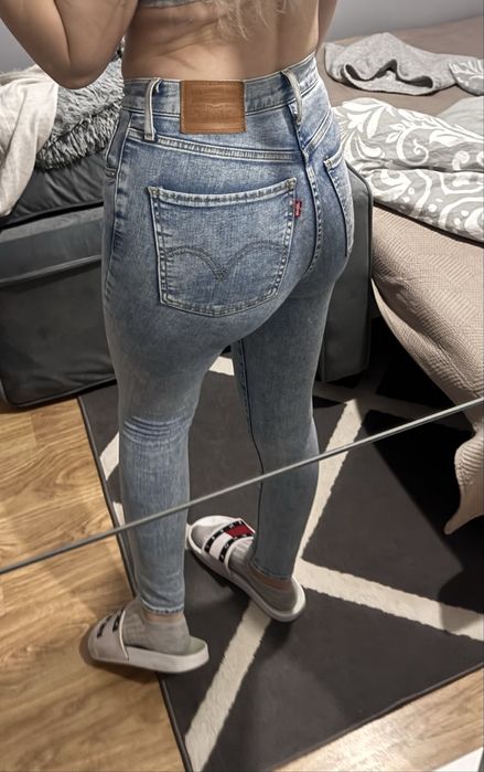 Jeansy levi’s damskie wysoki stan