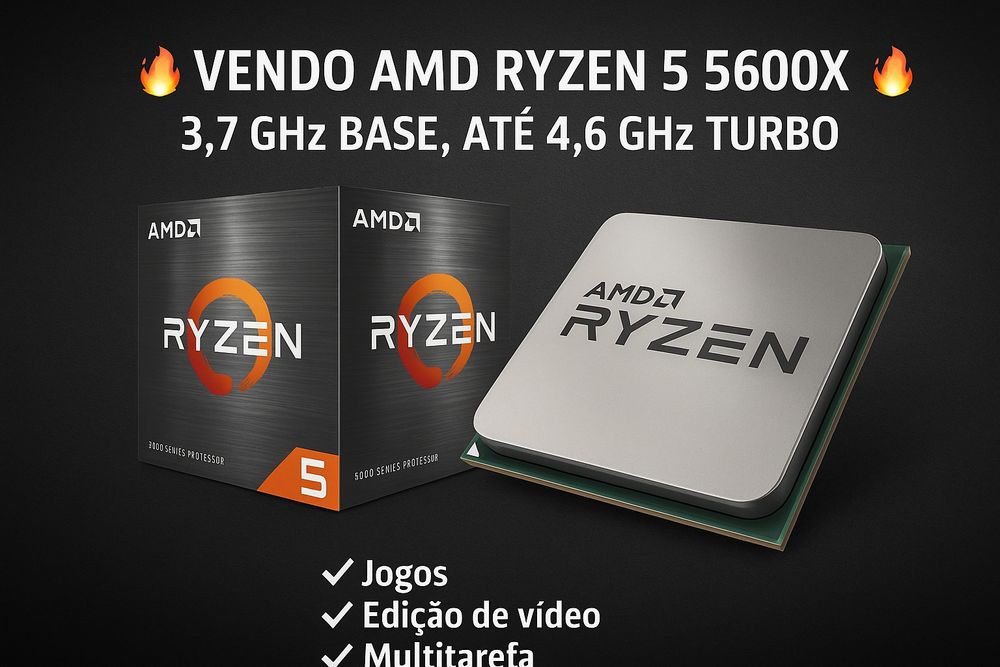 Ryzen 5 5600X  base de 3,7 GHz usado64552099297153120