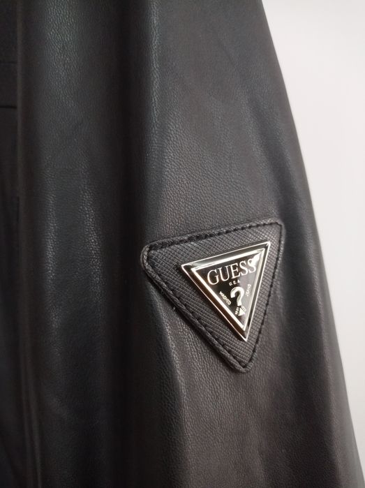 Kurtka GUESS czarna L skóra ekologiczna NOWA metka