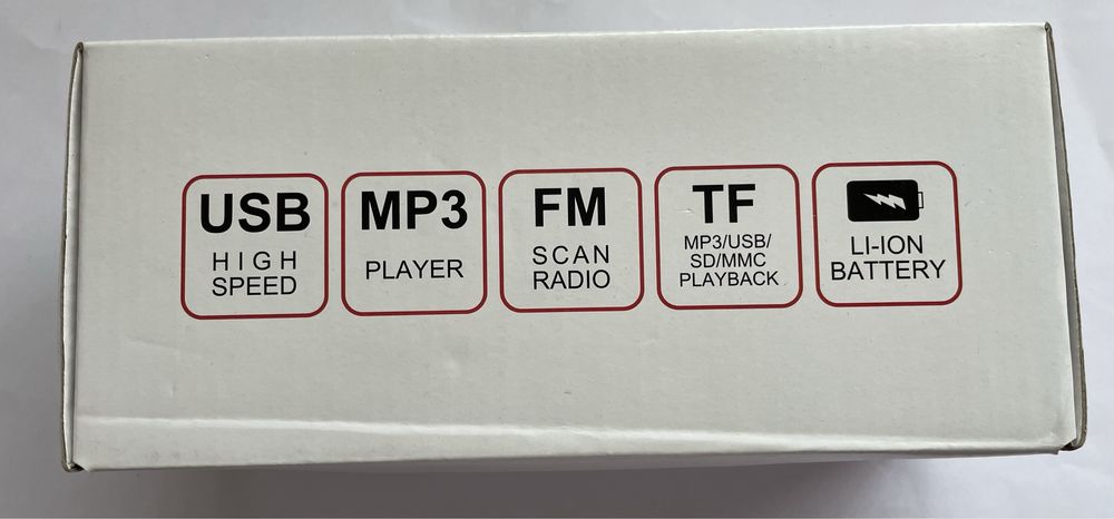 Coluna de rádio e mp3 pão de forma