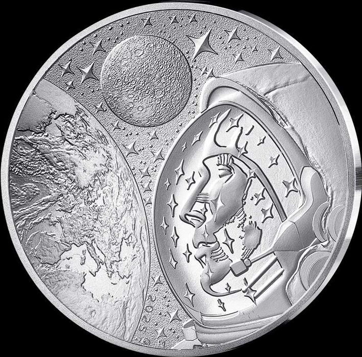 Odisseia no Espaço Moeda de prata Proof de 10€  -  Qualidade Proof