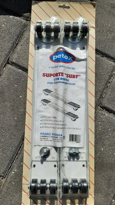 Suporte com rodas para eletrodomésticos. Novo,  ainda na embalagem.