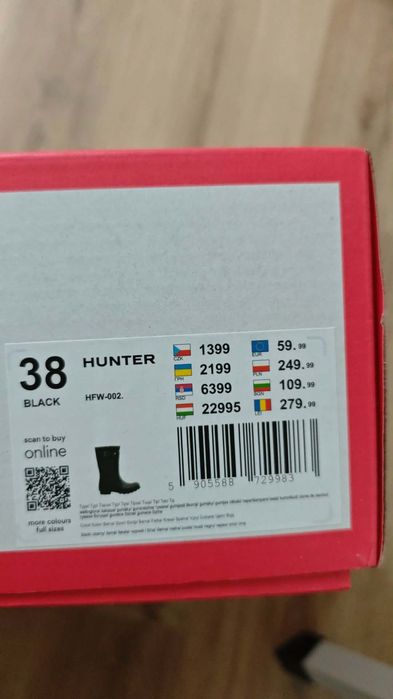 Kalosze Hunter hfw-002 czarne