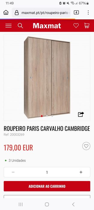 Roupeiro Novo (nunca mexido)