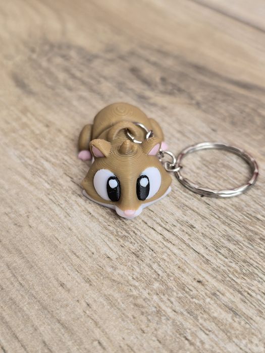 Breloczek Chomika 3d - Brelok Druk3d fidget Keychain