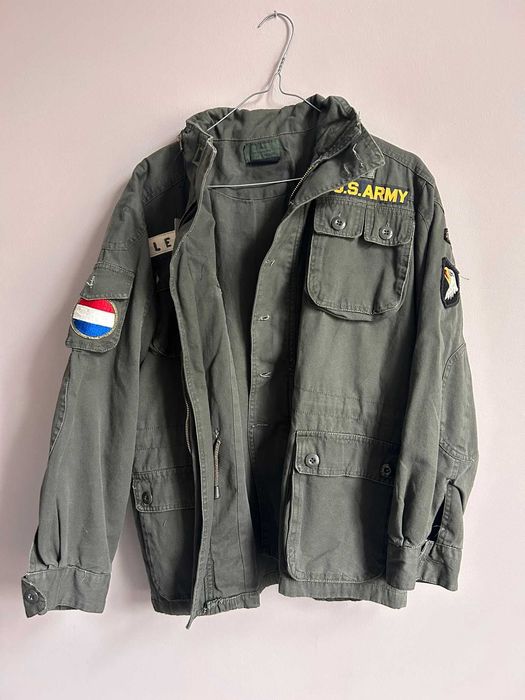 Kurtka przejściowa w stylu wojskowym - unisex - 100% bawełna