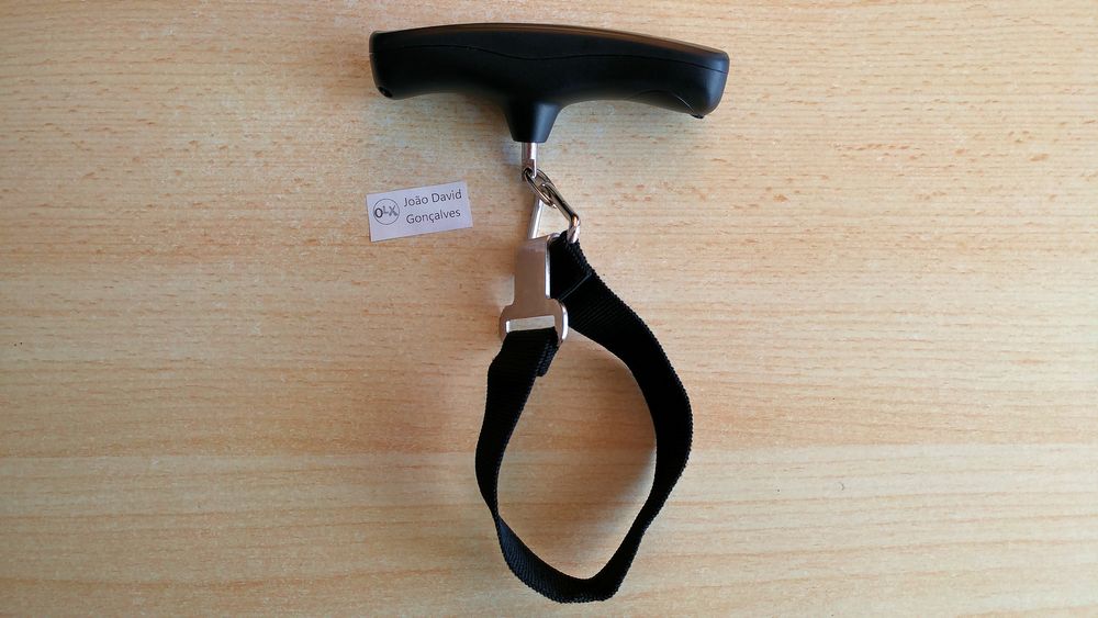 Balança digital portátil mão c/ gancho para bagagem, viagem, animais