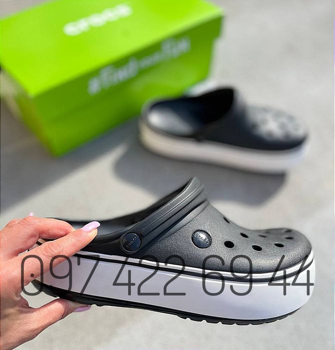 Хіт Сезону Crocs на платформі Crocs Crocband Platform На Платформі