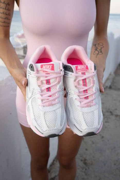 Nike Zoom Vomero 5 White Pink , женские кроссовки Найк  36 37 38 39 40