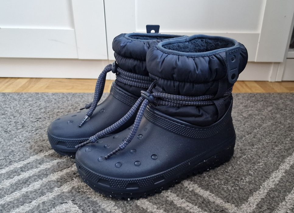 *** WARTO *** CROCS 36/37 W6  j. NOWE granatowe