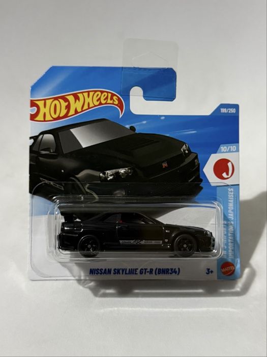 Miniatura Hot Wheels Nissan Skyline GT-R (BNR34) Preto