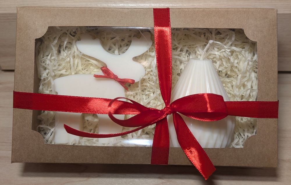 Продам подарунковий набір соєвих екологічних  свічок