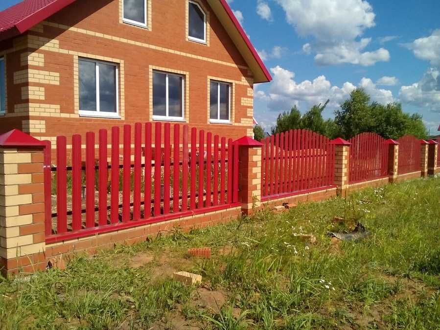 Штакетник Штахетник металевий Евроштакетник Двухсторонний