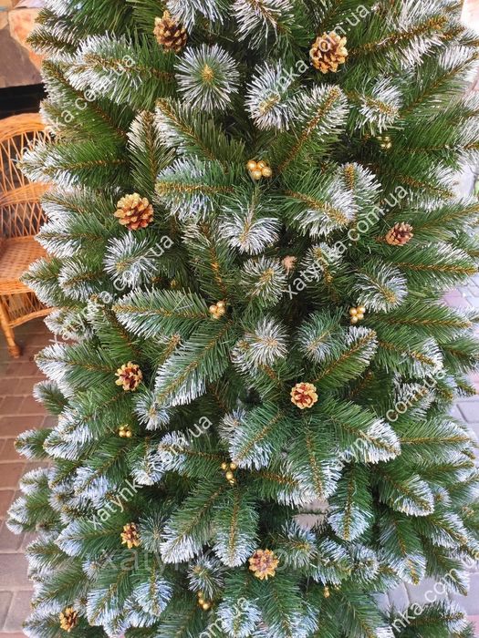 РОЗПРОДАЖ! Ялинка штучна Кармен Шишка 1.50 Золото Срібло Еліт Шишка