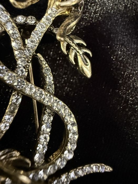 Вінтажна брошка YSL Змії / Дракони є нюанс