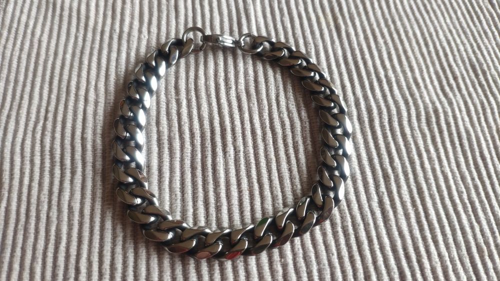 Pulseiras Metálicas Unisexo 7mm e 9mm de largura