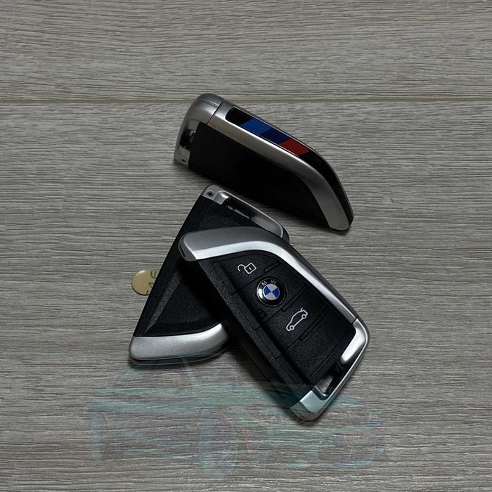 Корпус ключа BMW M Performance парус черный серый хромированный чехол
