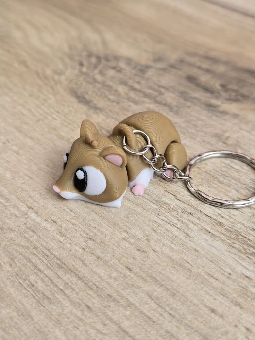 Breloczek Chomika 3d - Brelok Druk3d fidget Keychain