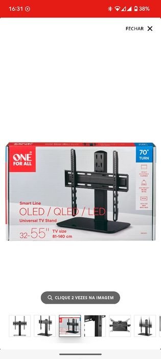 Suporte de TV ONE FOR ALL WM2470 (Full Motion - 32" a 55" - Até 40 kg)