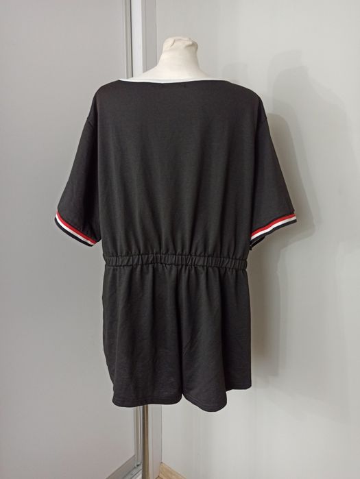 Czarny bawełniany letni kombinezon Shein rozm. 4XL