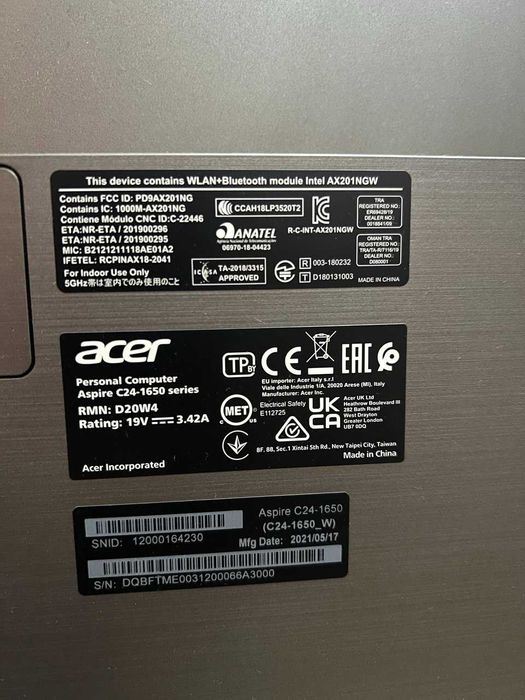 Моноблок Acer aspire C24-1650