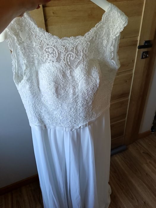 SUKNIA ŚLUBNA delikatna super stan 38/40/42