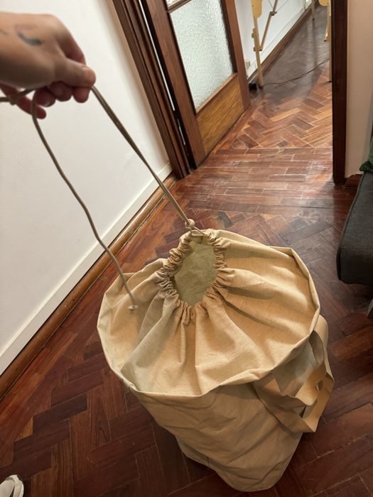 PURRPINGLA Saco p/roupa, bege, 100 l