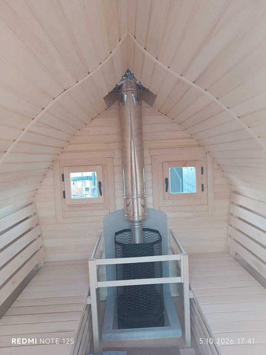 Sauna Ogrodowa opalana drewnem 260x260