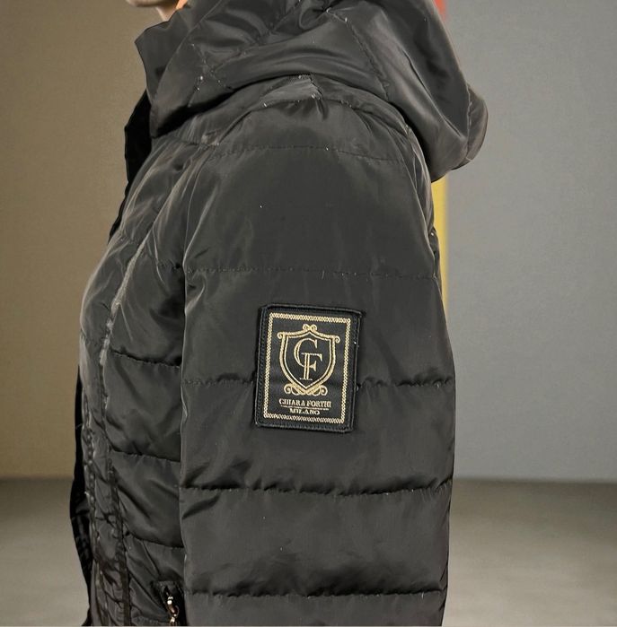 Chiara Forthi Milano 38 damska czarna parka puchowa pierze