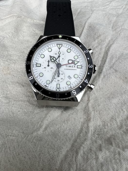 Timex Q Three Time Zone Chronograph, Ref. TW2V70100, Full Set, Super Stan, zamiany
