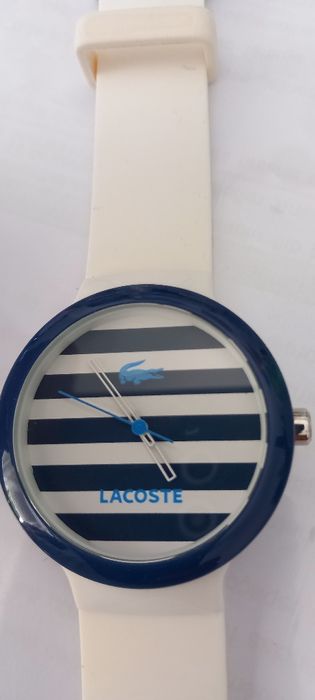 Relógio lacoste azul e branco