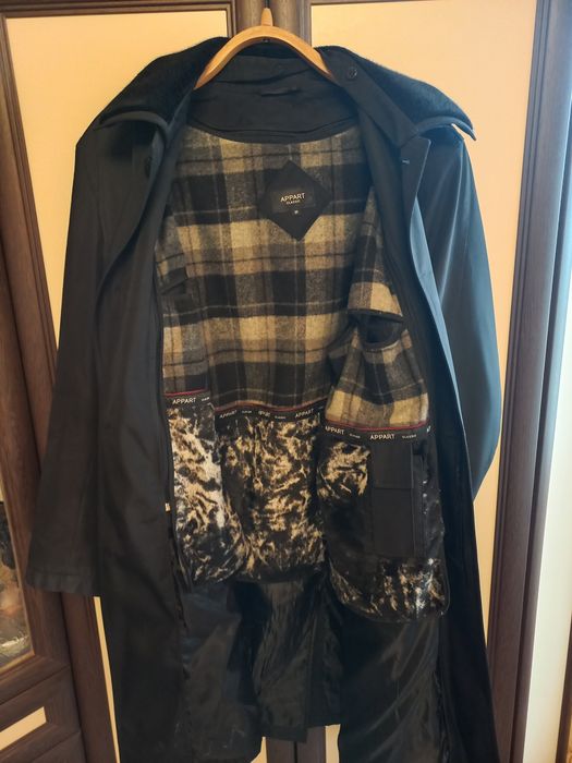 Мужской плащь пальто бренд.