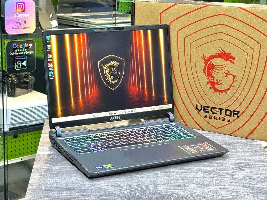 Повністю НОВИЙ !!! / MSI Vector 16 / RTX 5070Ti 12Gb / Ultra 7 255Hx