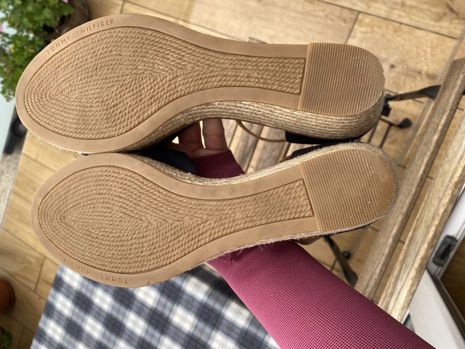 Espadryle granatowe tommy Hilfiger