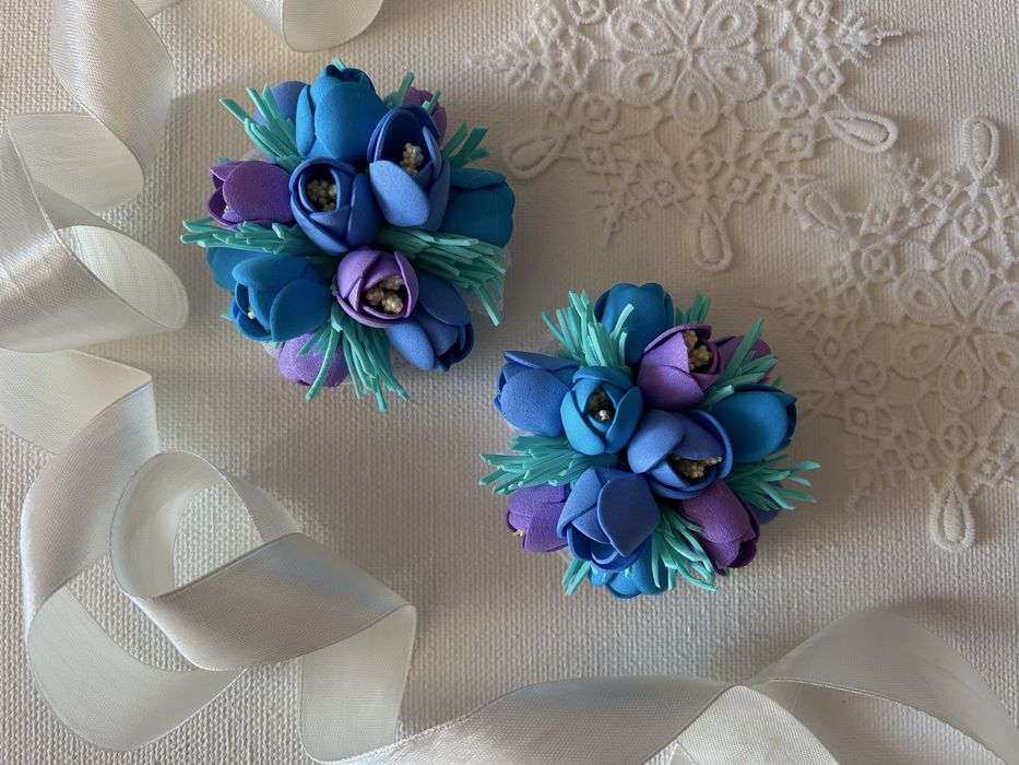 Spinki do włosów fiolki