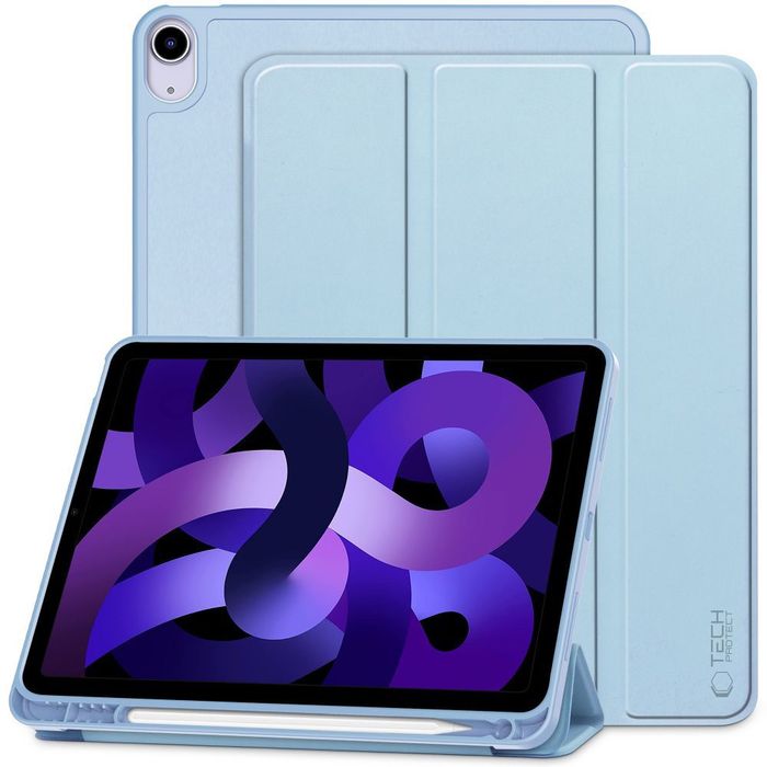 Etui Tech-Protect SmartCase Pen na iPad Air 10.9 (2020/2022) / 11 (2024/2025/2026) - błękitne