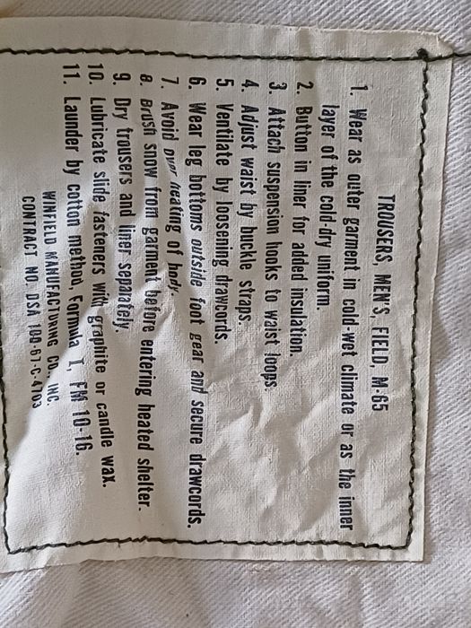 Spodnie M65 Medium Regular kontrakt '67 NOWE