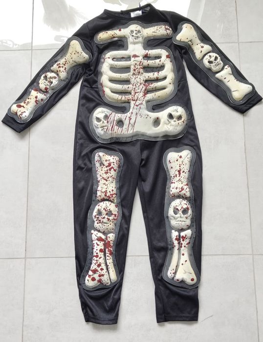 Strój, przebranie kościotrup, bal karnawałowy, przebierańców, 3-5 lat