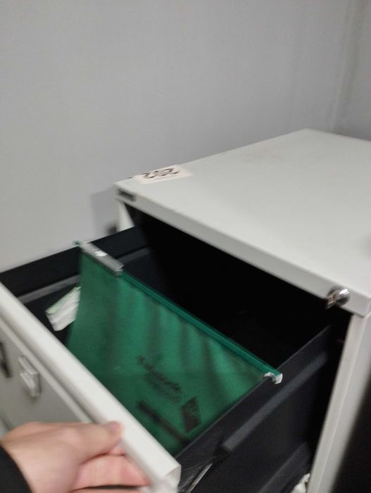 Metalowa szafka biurowa 2 szuflady