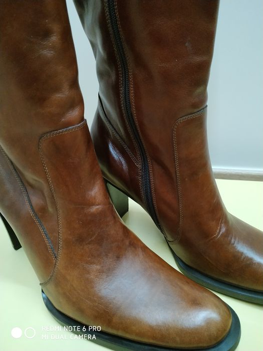 Kozaki damskie skórzane