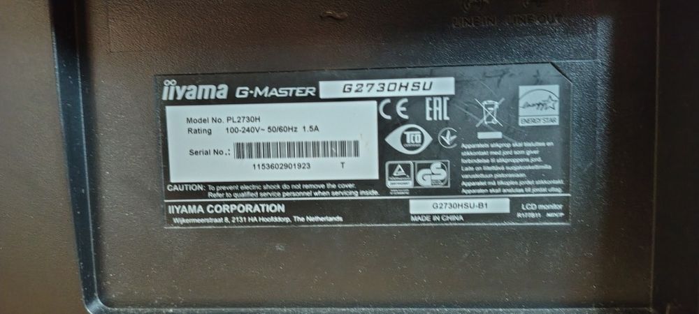 Monitor iiyama G-Master G2730HSU