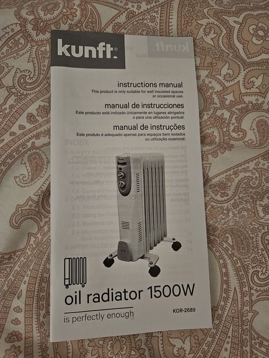 Aquecedor a óleo KUNFT