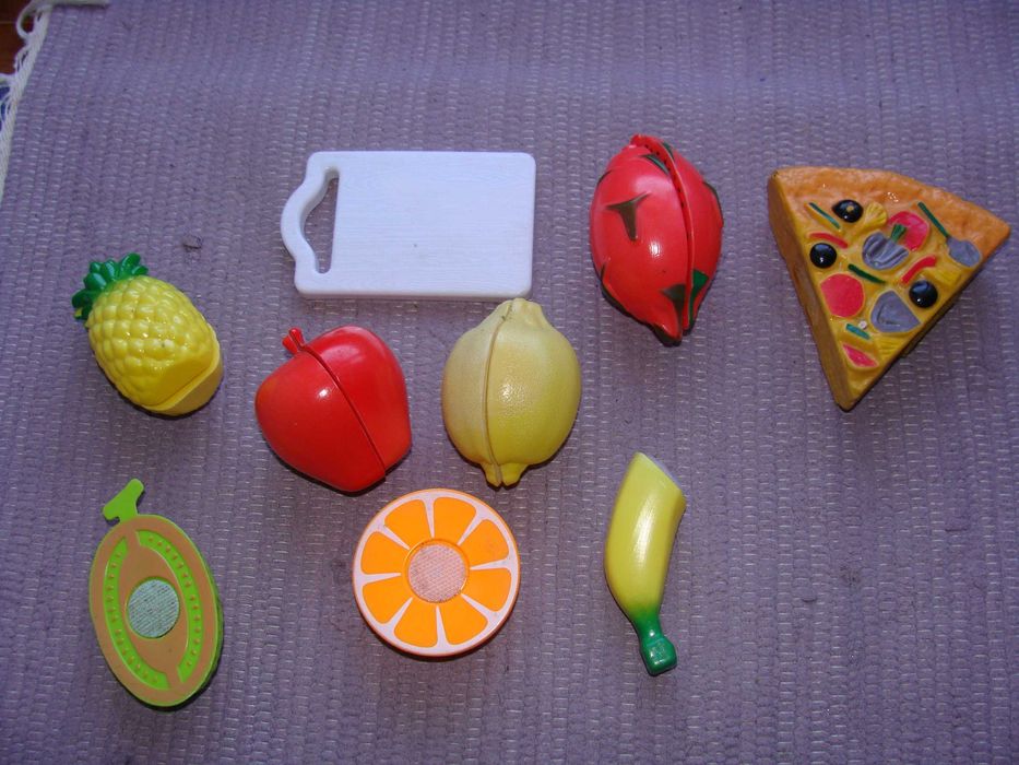 Alimentos para cozinha de brincar