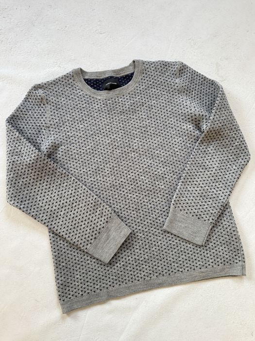 Sweter Samsoe Samsoe szary wełniany elegancki skandynawski