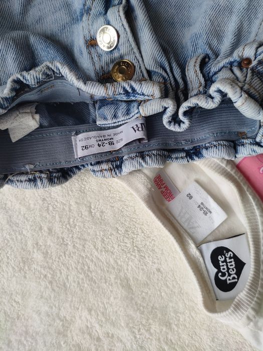Джинси і футболка ZARA для дівчинки 86-92 см(1.5-2 роки)