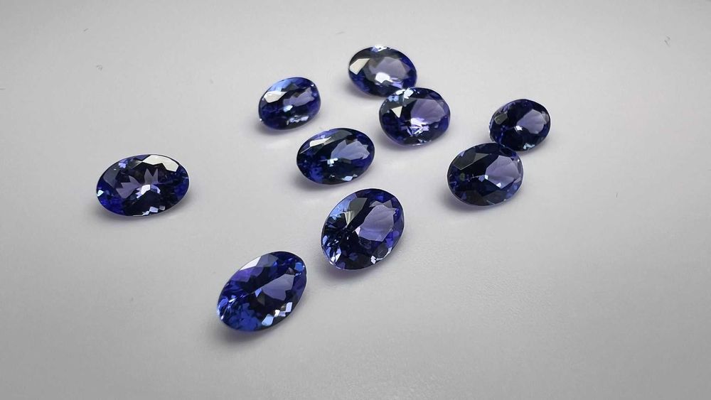 Tanzanity naturalne kalibrowane CERTYFIKAT