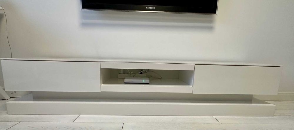 Szafka RTV biała połysk