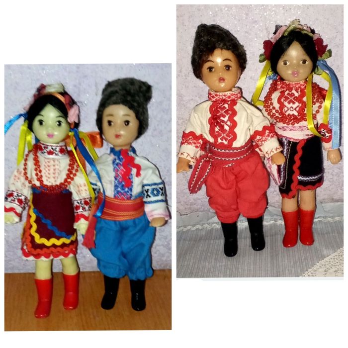 Кукла СССР. Івасик та Васелинка. Українка українець.