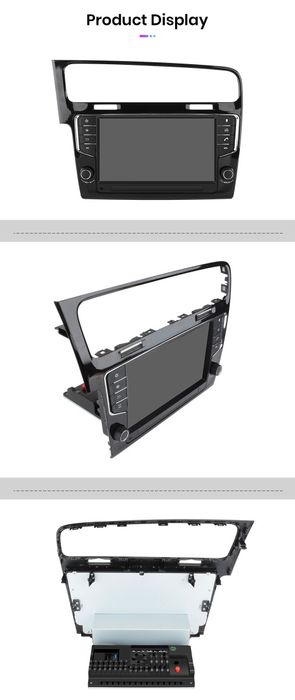 Rádio 9" Android Volkswagen Golf 7 com botões 2/32GB carplay gps NOVO